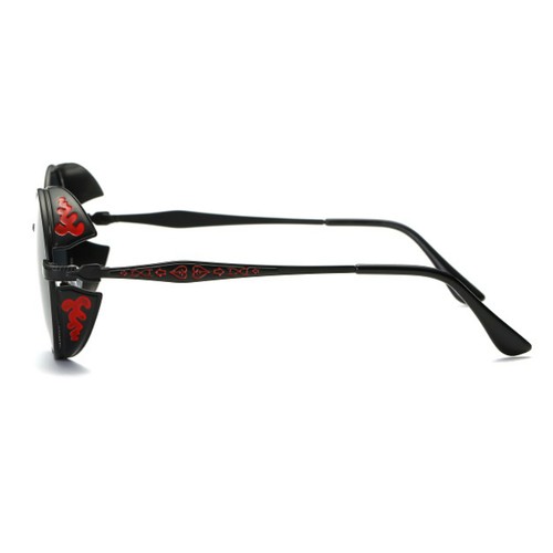 Vintage Polarized Steampunk Sunglasses Mens Round Mirrored Driving Sun Glasses