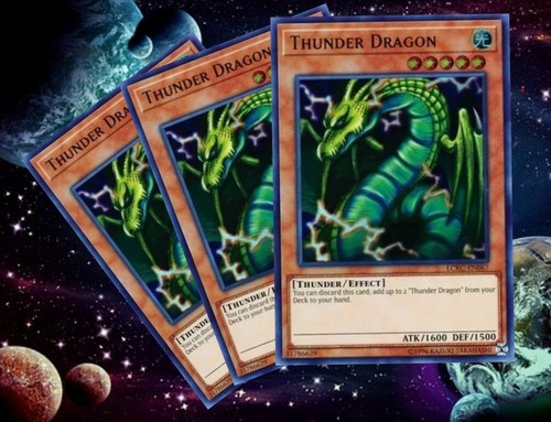 3x Thunder Dragon LCKC-EN067 Ultra Rare NM//M Yu-Gi-Oh!