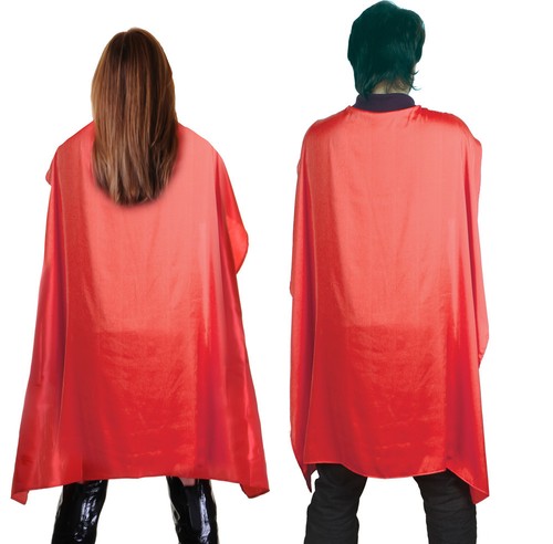 34/" 48/" INC UNISEX VAMPIRE DELUXE SHINY SATIN CAPE FANCY DRESS Free Post 24/"