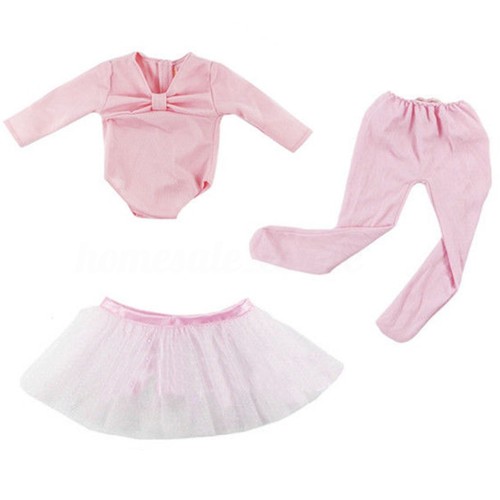 Hot Handmade Pink Doll Clothes Ballet Dress Fit for 18/'/' American Baby Dolls
