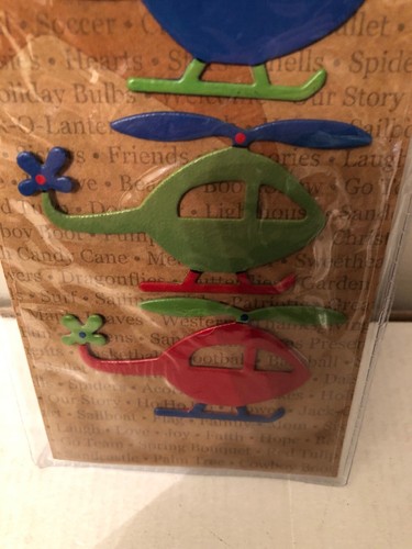 Demdaco NEW!! Embellish Your Story By Roeda Set of 3 Helicopter Magnets