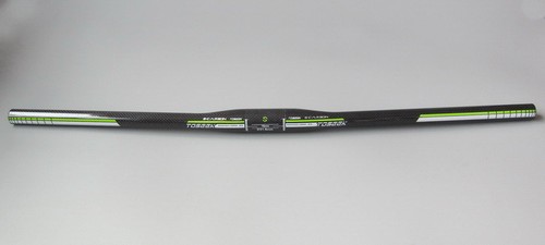 Carbon Mountain Road Bike Bicycle flat Riser bar Handlebar 31.8*580-760mm Green