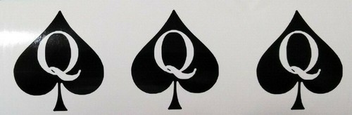Queen of Spades Pegatina