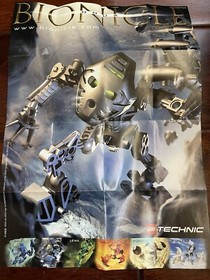 LEGO 8532 Technic Bionicle Toa Mata: ONUA From 2001 - USED with Poster