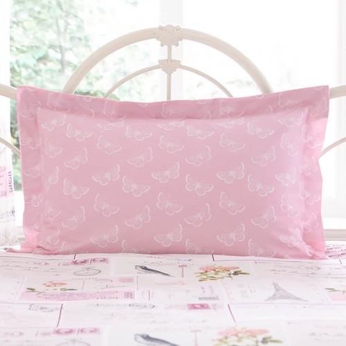 Vintage Charlotte Thomas Blue Pink Celeste Duvet Cover Pillowcase Set Curtains