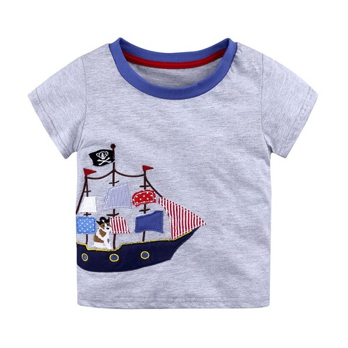 Infant Toddler Baby Kid Boys Girl T Shirts Cartoon Print Shirts Tops Outfits Tee