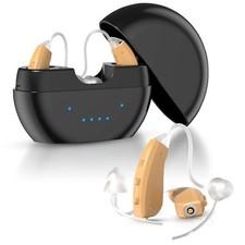 Aparatos Auditivos Para Sordos Audifonos Ancianos Oidos Amplificador Recargable