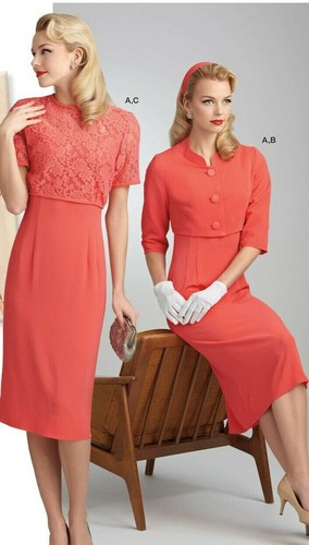 Rétro Robe /& Veste sewing pattern 50 S Fifties Vintage Style 8460 Simplicity