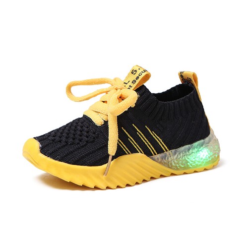 Kids Boys Girls LED Light Up Sneakers Baby Luminous Shoes Trainers Toddler Shoes