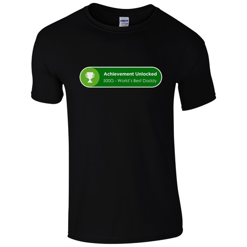 Fathers Day Gift One Dad Top Achievement Unlocked World/'s Best Daddy T-Shirt
