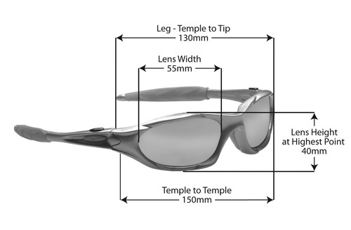 478 RayZor Uv400 Sports Wrap Sunglasses Gun Metal Grey Red Mirrored Lens RRP£49