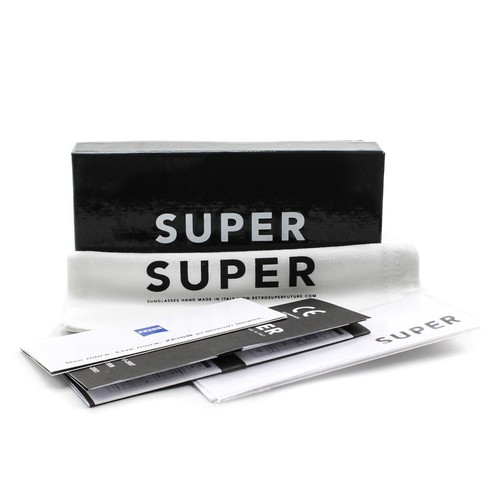 RETROSUPERFUTURE Super Flat Top Sunglasses 893 Gold Francis Crystal Brown Lens