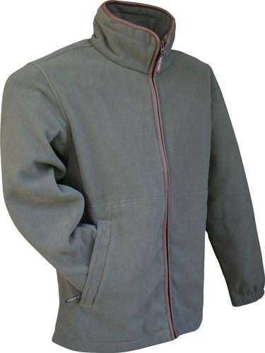 Jack Pyke Countryman Fleece Jacket Thermal Zip Front Light Olive Green