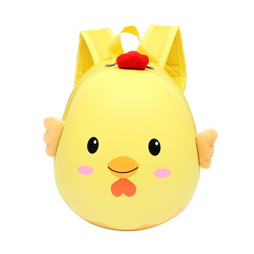 DV/_ 3D Chick Egg Shell Backpack Children Boys Girls Kindergarten School Bag Sple