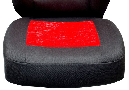 Roter Glänzender Velours Sitzbezüge für DAIHATSU CUORE Autositzbezug VORNE