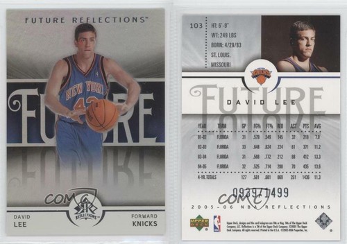 2005-06 Reflections//1499 #103 David Lee New York Knicks Basketball Card