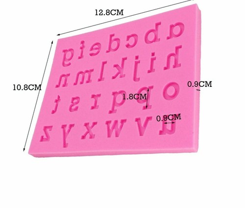 English Alphabet Form Silicone Mold Letter Sugarcraft Candy Clay Chocolate Mould