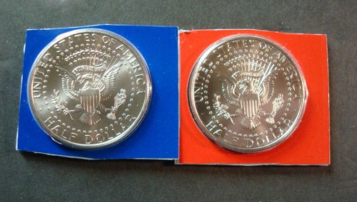 2017-P+D NEVER TOUCHED UNCIRCULATED KENNEDY HALF DOLLARS IN SEALED PLASTIC A-17