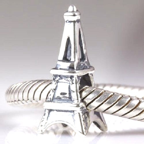 Eiffel Tower Charm Bead 925 Sterling Silver