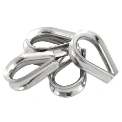 20 pc s câble acier inoxydable cosse coeur pour cable 2mm AISI 316