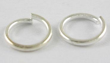 130st #7189 grosor 1mm color plata 8mm biegeringe aprox