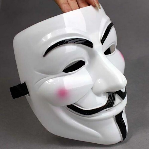 4x Anonymous Hacker V For Vendetta Games Master Halloween Dress Face Mask Fancy
