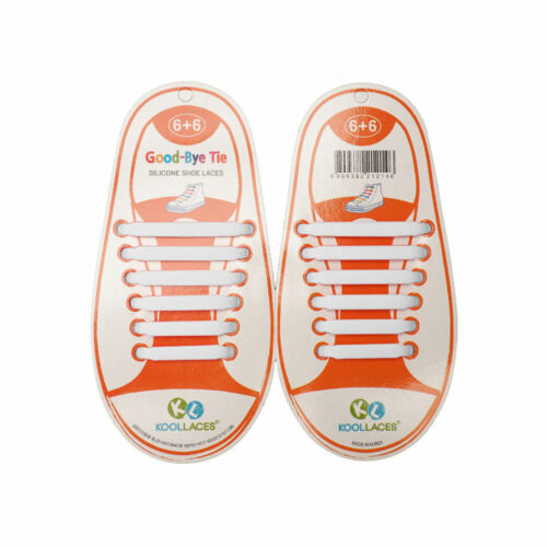 Lacets Silicone Elastiques Pour Chaussure Baskets Lacage Facile Enfant Neuf FR