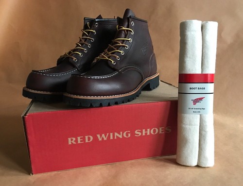 Red Wing Shoses 8146 D Moc Toe Vibramsohle mit Schuhbeutel