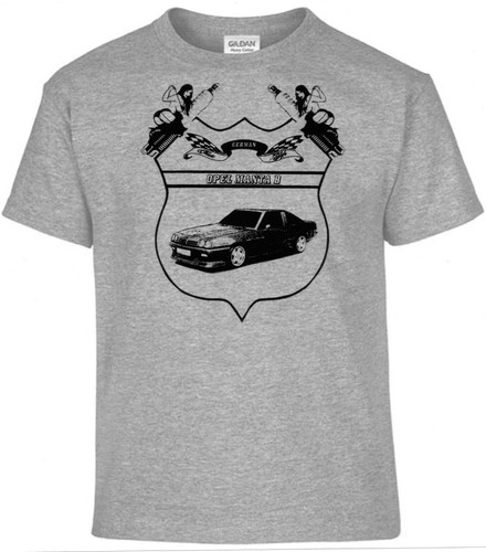 T-Shirt,Opel Manta B Pinup,German Classic Style Oldtimer,Youngtimer