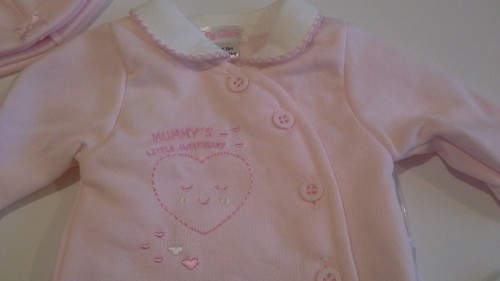 Premature preemie tiny baby girls clothes Spanish style three piece set 3-8 lbs