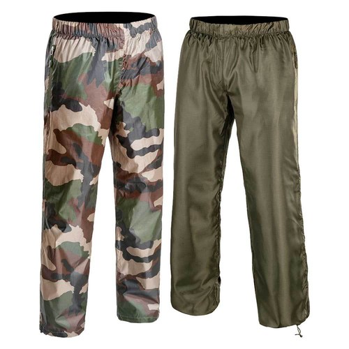 PANTALON DE PLUIE MEMBRANE ULTRA-LIGHT BIVOUAC RANDONNEE TREKKING ARMEE