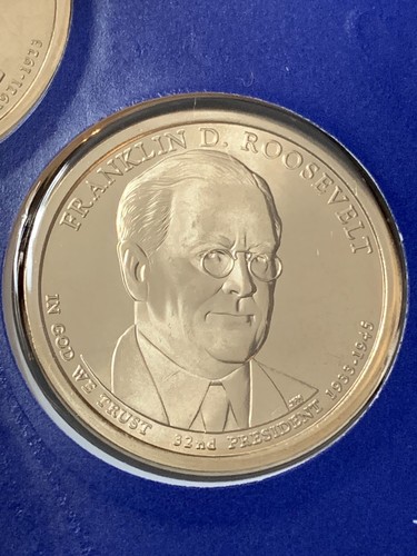 2014 P/&D Franklin D Roosevelt Presidential Dollars from US Mint Set