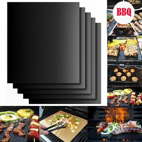 BBQ Grill Mat Non-Stick Cooking Baking Reusable Sheet Pad Barbecue Bake Meat