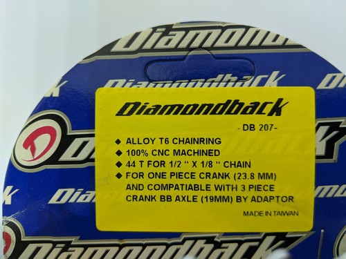 DIAMONDBACK DB 207 NOS Sprocket BMX OLD MID SCHOOL 44T HARO GT HB CW Chainring