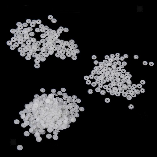 100sets KAM T5 White Resin Snaps Buttons Fasteners Studs Press Popper