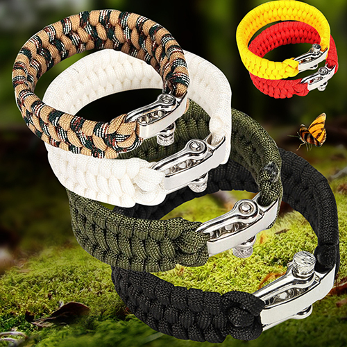 LC/_ DURABLE réglable acier inoxydable Antivol TRESSE Bracelet de survie Fabulou
