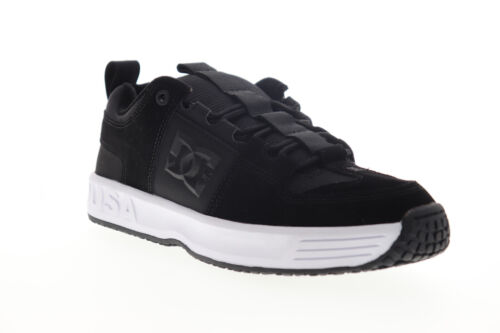 DC Lynx OG ADYS100425 Mens Black Suede Skate Inspired Sneakers Shoes 
