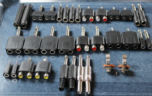 Essential Jack Plug Socket Adapter Pack 17 Different Pairs at reduced price
