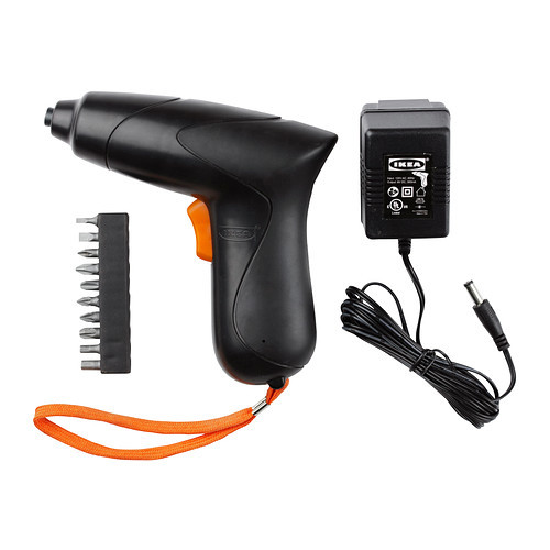 nouveau IKEA FIXA rechargeable li-ion sans fil tournevis avec chargeur /& 10 x bits