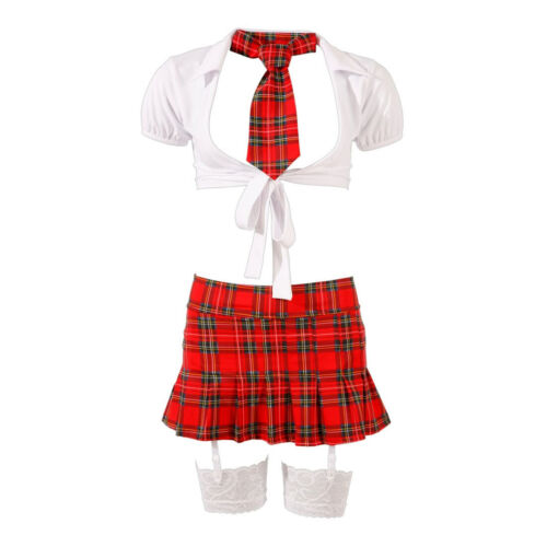 Schulmädchen Kostüm Komplett Set Damen Karneval Fasching S M L XL /"Dagmar/"