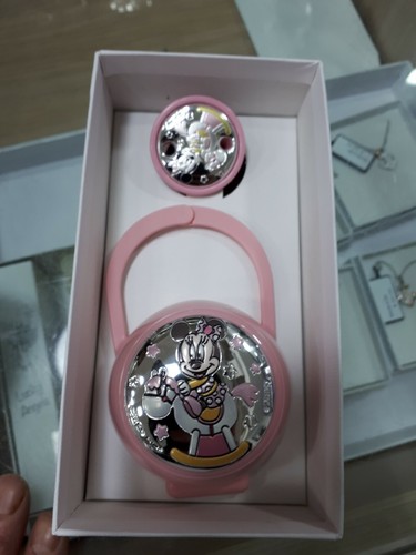 1 porta ciuccio e catena pinza neonato sfoglia argento 925 brings baby pacifier