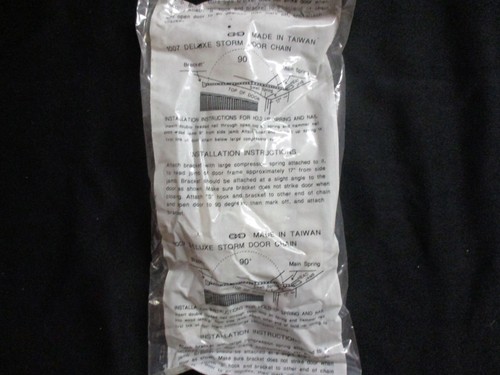 1007 Deluxe Storm Door Chain Assembly with Vinyl Cover