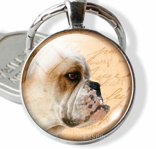 British Bull Dog Keyring Bag Charm Gift wrapped Free P/&P