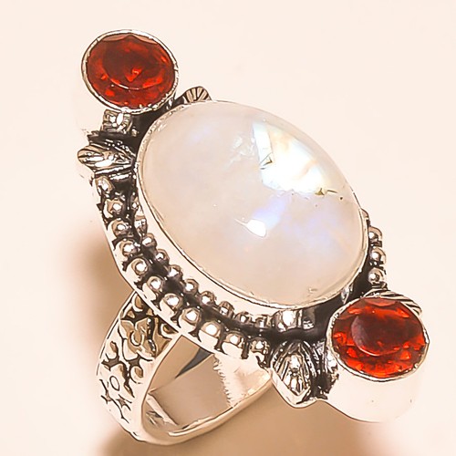 Free Shipping Natural Mix Lot 925 Silver Gemstone Jewelry Ring Wow !!
