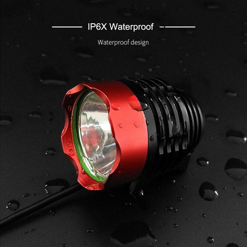 CREE T6 LED 2000Lm Lampe de vélo Lampe frontale Rechargeable Battery+Feu Arrière