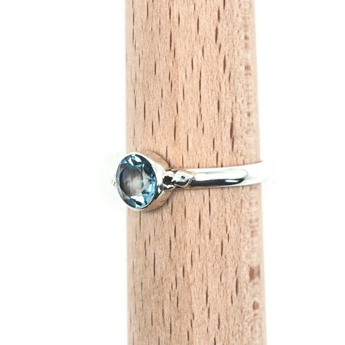 Blau Topas Ring 925 Silber Sterlingsilber Damenring blau MRI 182-62