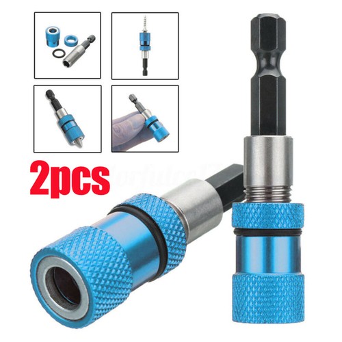 2pcs 1//4 Shank Adjustable Screw Bits Holder Magnetic Screwdriver Drywall Bit