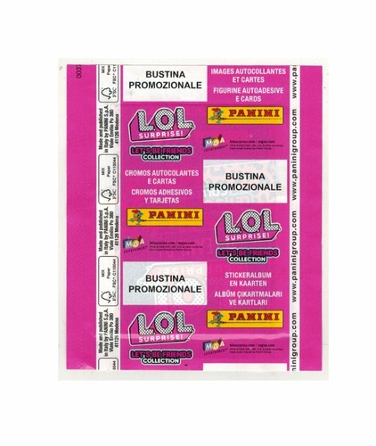 LOL L.O.L Surprise Let/'s Be Friends 20 Bustine Promo Figurine Cards Panini
