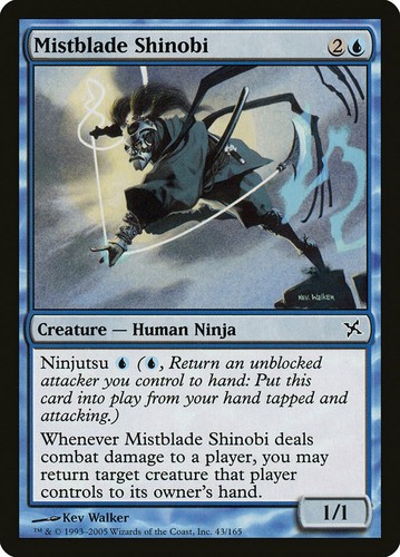 Magic the Gathering MTG Mistblade Shinobi LP//NM Betrayers Kamigawa 8x Available