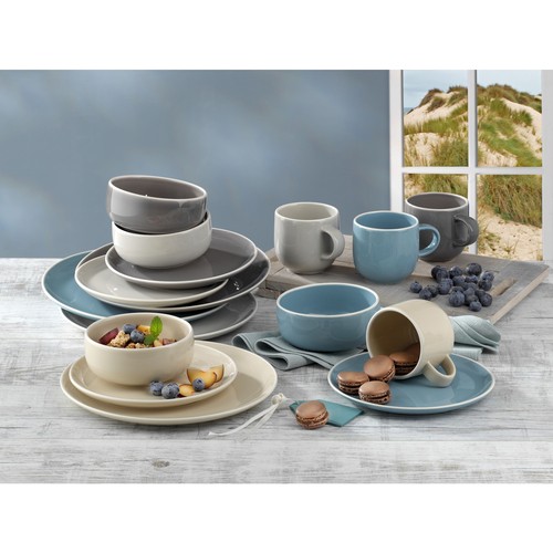 Creatable 16299 Combi Service Boston pour 4 personnes faïence 1 set, 16 pièces